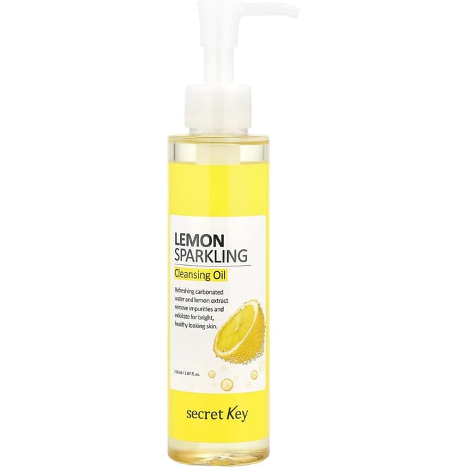 Secret Key, Huile Nettoyante Pétillante au Citron, 5,07 fl oz (150 ml) white