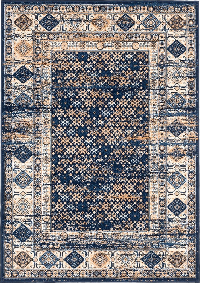 Pergamon Vloerkleed Designer Pop-Vintage Oosterse rand