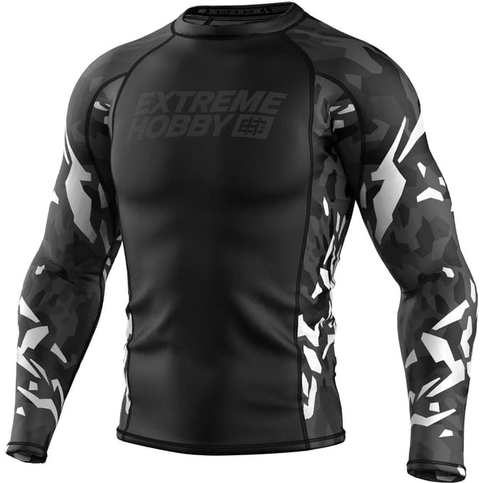 Black Panther 2025 - Rashguard - Lange Mouwen - Compressie Shirt - Zwart-Wit