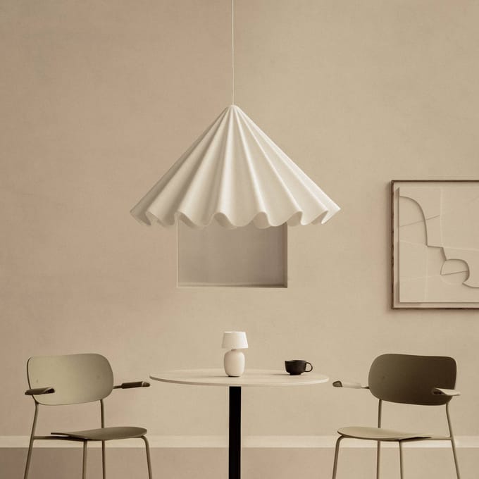 Audo Copenhagen Audo hanglamp Dancing, wit, Ø 65 cm, vilt