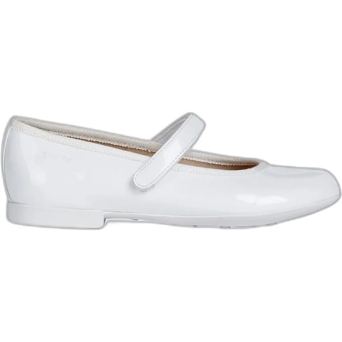 GEOX PLIE MEISJES Ballerina's - WIT - Maat 27