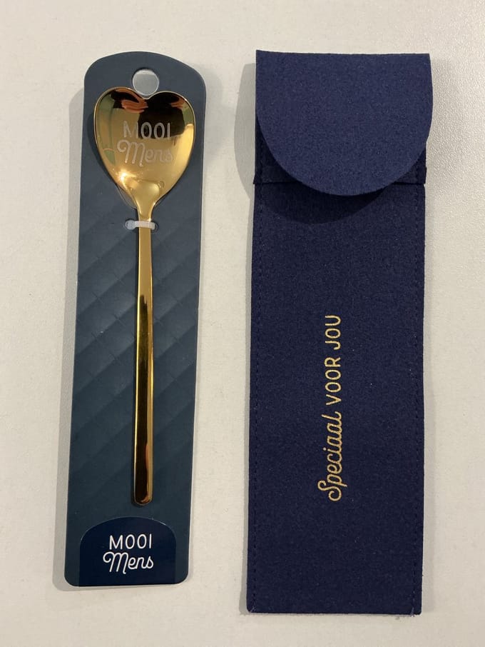 GOUDEN HARTLEPEL - MOOI MENS + ZAKJE