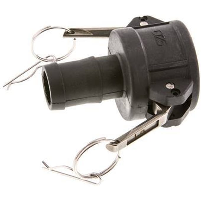 Camlock DN 40 (1 1/2'') Koppeling Polypropyleen met slangpilaar (32 mm) Type C MIL-C-27487