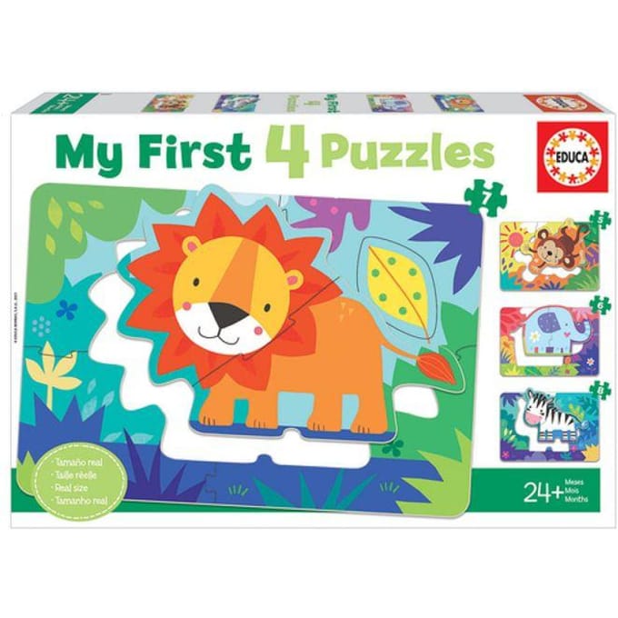 Mijn Eerste Progressieve Puzzels van 5 tot 8 Stukjes : Dieren Uit Het Woud