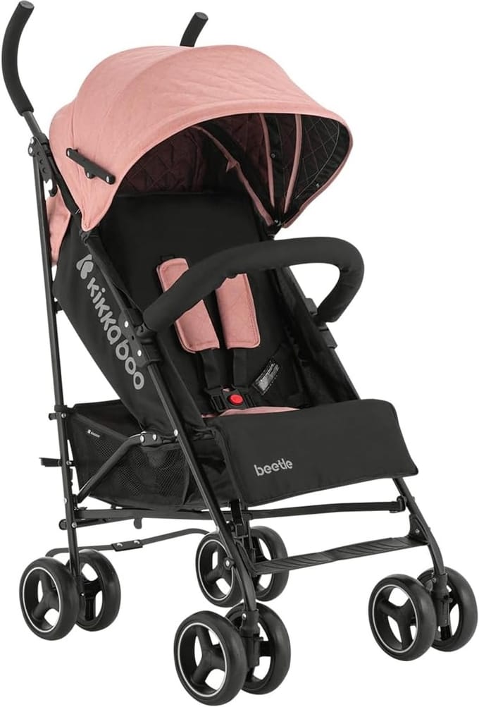 Kinderwagen - Lichtgewicht buggy - Stadse uitstapjes - Compact paraplu inklapbaar - Tot 22 kg - Roze