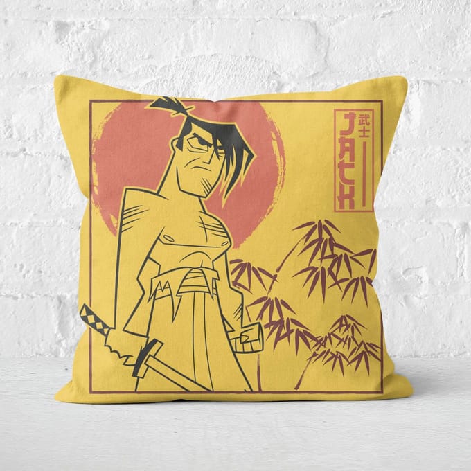 Samurai Jack Jack Vs Aku Square Cushion - 50x50cm - Soft Touch
