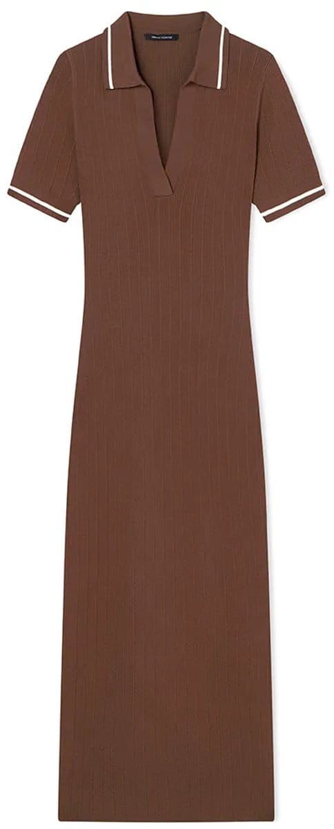 Armani Exchange Xw002244_af10352 Korte Mouw Jurk Bruin S Vrouw