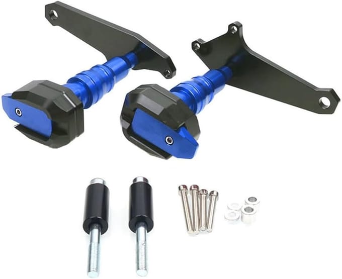Motor Crash Guard - Frame Sliders - Motor Bescherming - CNC Aluminium - Links en Rechts - Blauw
