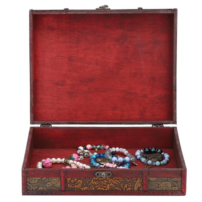 Desktop Boek Opbergdoos Sieraden Accessoire Kleine Items Organizer Retro Koffer (Nieuw Druivensoort) gray
