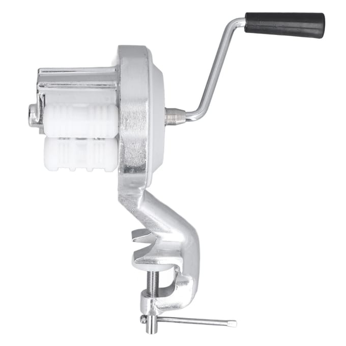 Handmatige Macaroni Maker Aluminiumlegering Zilver Draagbaar Handmatig Aangedreven Noedelpersmachine voor white