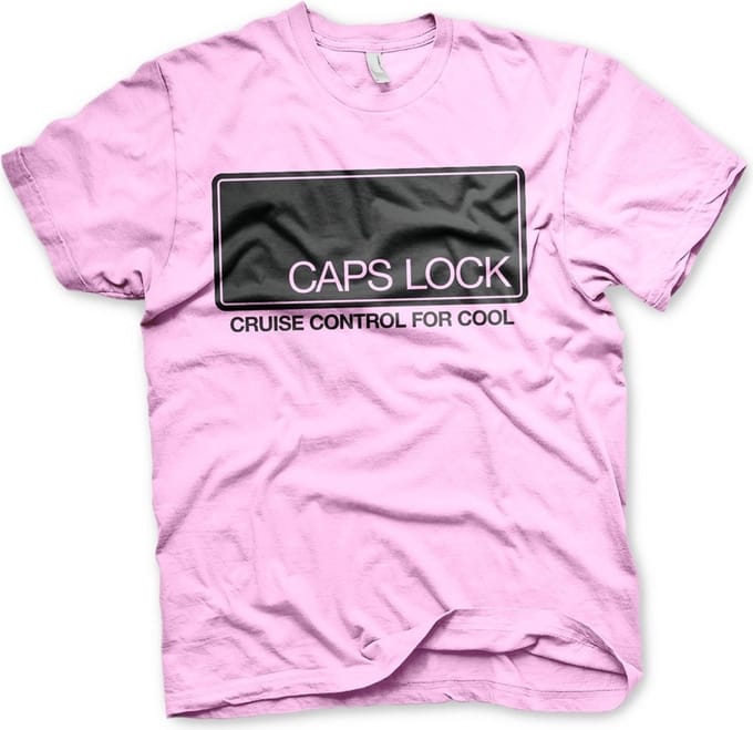 Hybris CAPS LOCK Cruise Control For Cool T-shirt roze