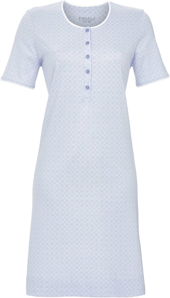 Minimalistisch blauw nachthemd Ringella - Blauw - Maat - 42