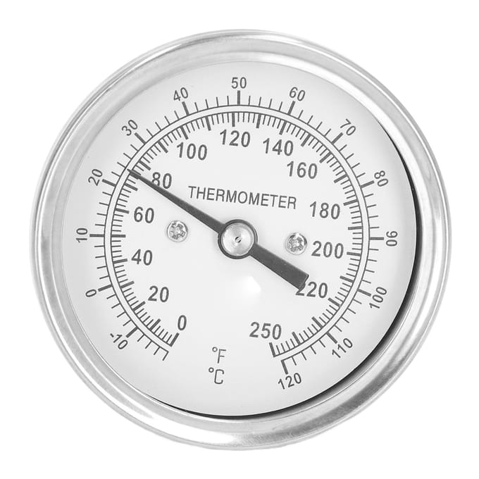 ‑18‑120 celsius Wijzerthermometer Barbecue Oven Bimetaalthermometer Wijzertype Temperatuurmeter white