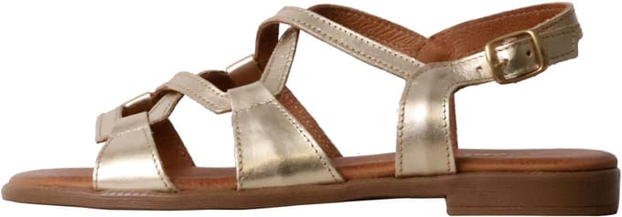 Alénoa platte leren sandalen
