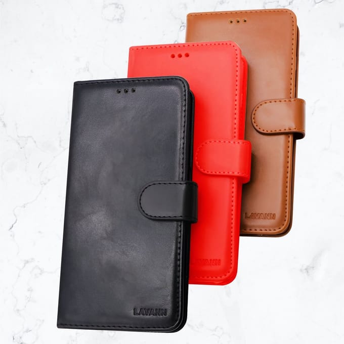 Protection Leather Bookcase Galaxy A25 - Zwart