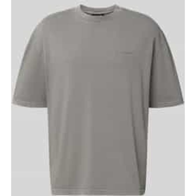 Oversized T-shirt met labelstitching