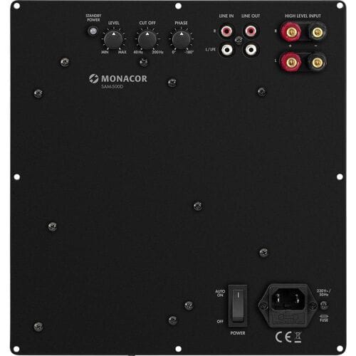 Monacor SAM-500D Inbouwversterkermodule 500 W