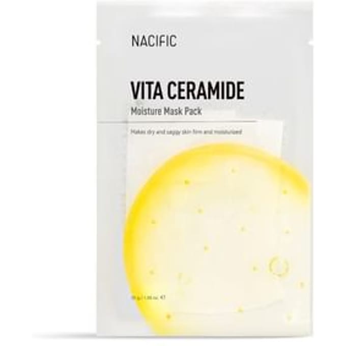 Nacific, Vita Ceramide, Moisture Beauty Mask Pack, 1 Sheet Mask, 30 g (1.05 oz) beige