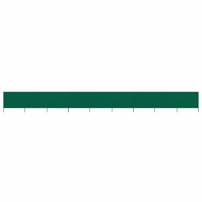 vidaXL - Windscherm - 9-panelen - 1200x120 - cm - stof - groen