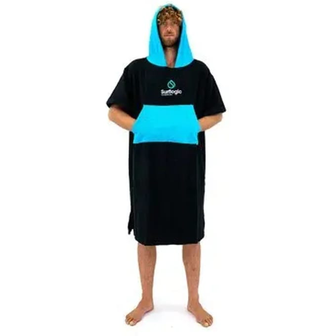 Surflogic Logo Poncho Zwart