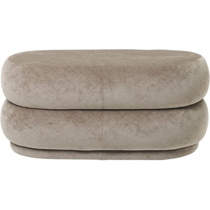 Ferm Living Poef rond - beige - medium