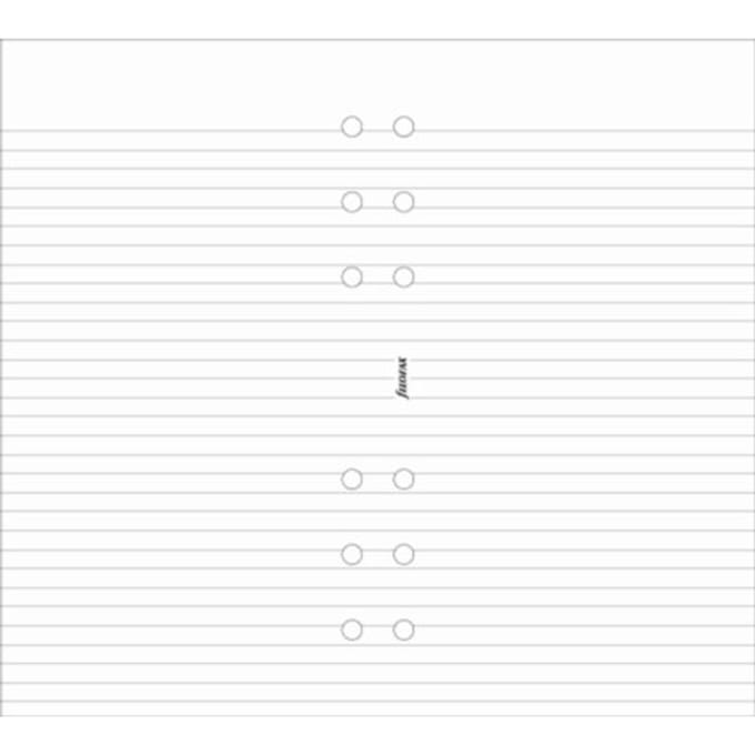 Filofax Personal White Ruled Notepaper Refill