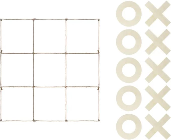 Partydeco - Tic Tact Toe spel - 120 x 112 cm