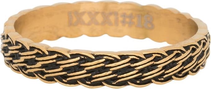 iXXXi Vulring 4mm Lucky Knot Goudkleurig - maat 17