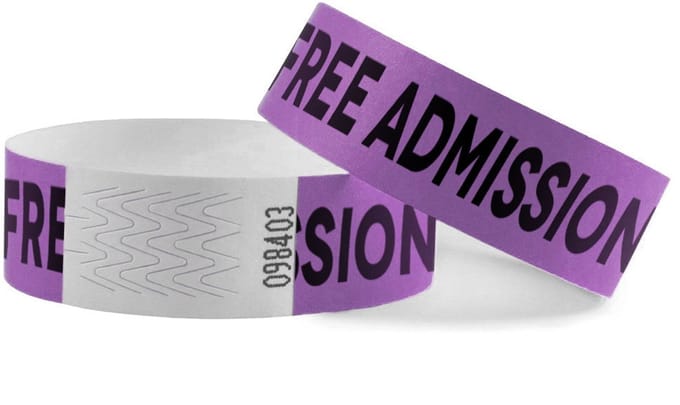 CombiCraft Free Admission Tyrex Polsbandjes - per 100 stuks