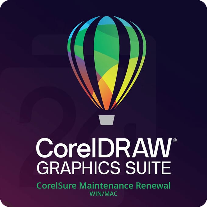 CorelDRAW Graphics Suite Business CorelSure Maintenance Renewal WIN/MAC 1 - 4 Gebruiker(s)