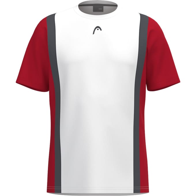 HEAD Club 25 Tech T-shirt Heren-Rood,Wit