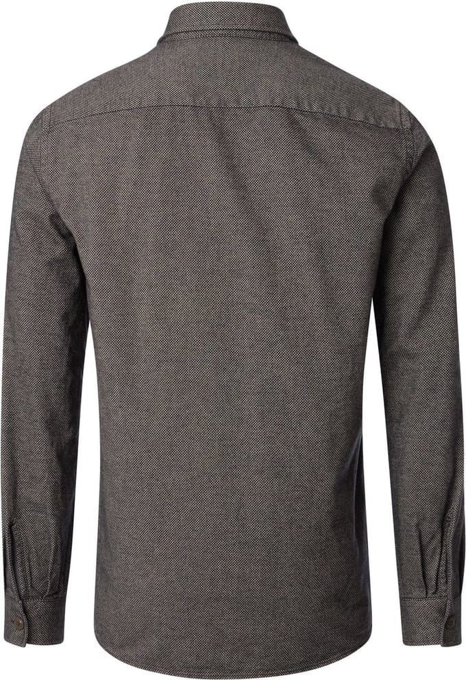 CASA MODA comfort fit overshirt - bruin - beige - blauw