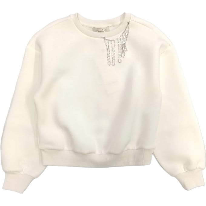 Twinset - White sweatshirt 0282 232GJ2410