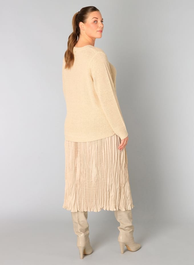 YESTA Veron Tops - Beige - maat X-0(44)