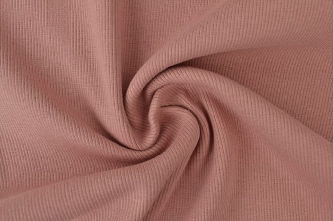 10 meter rib boordstof - Oud roze - 60cm breed