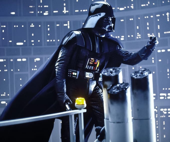 Fotobehang - Star Wars Classic Vader Join the Dark Side 300x250cm - Vliesbehang