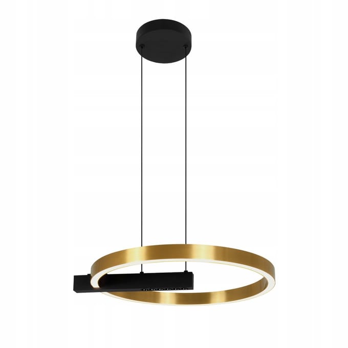 Moderne LED Hanglamp Goud Zwart Rond 24W 4000K Neutraal Licht