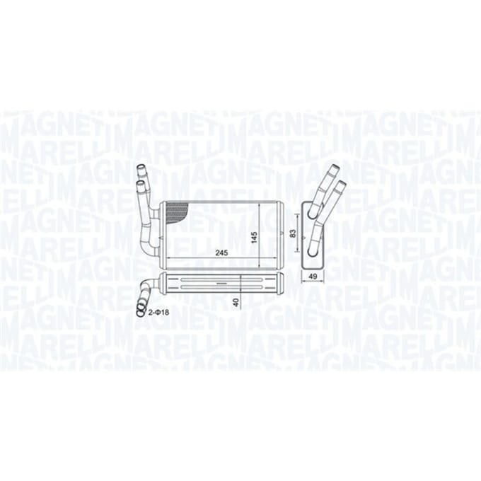 Waterverwarmer MAGNETI MARELLI 350218450000
