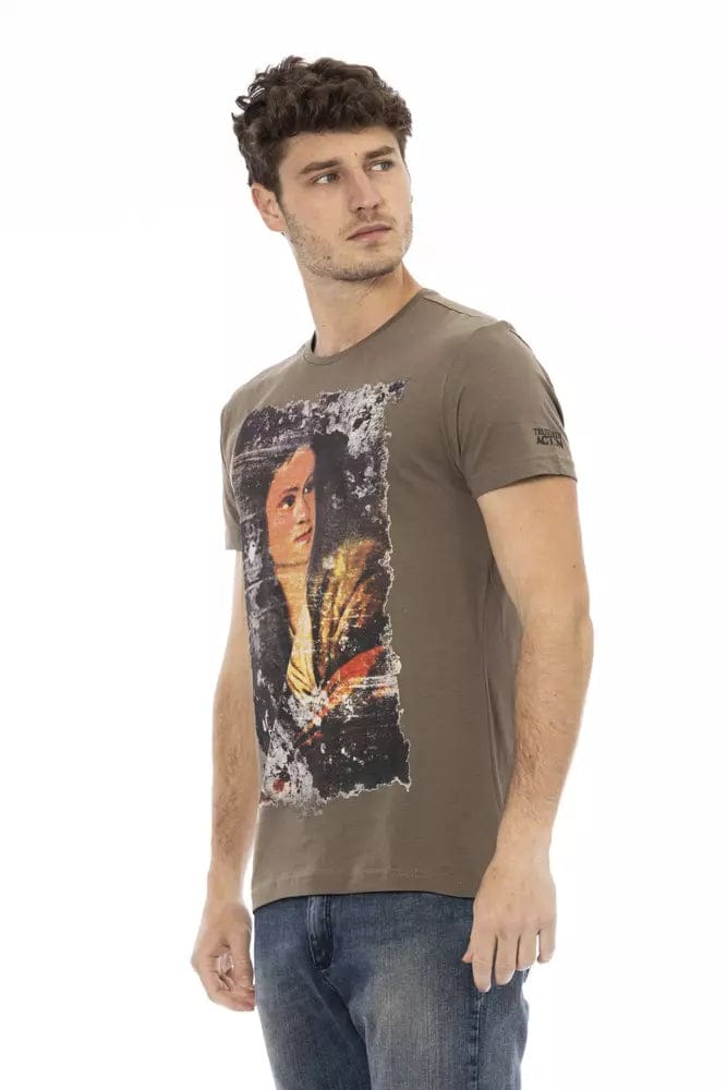 Trussardi Action Bruine Katoenen Heren T-Shirt