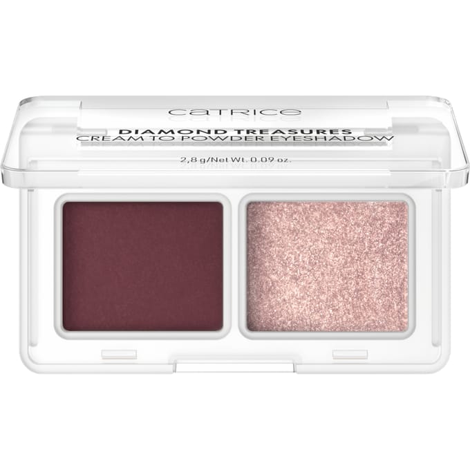 Catrice - Diamond Treasures Cream-to-Powder Oogschaduw - 60 Burgundy Glitz