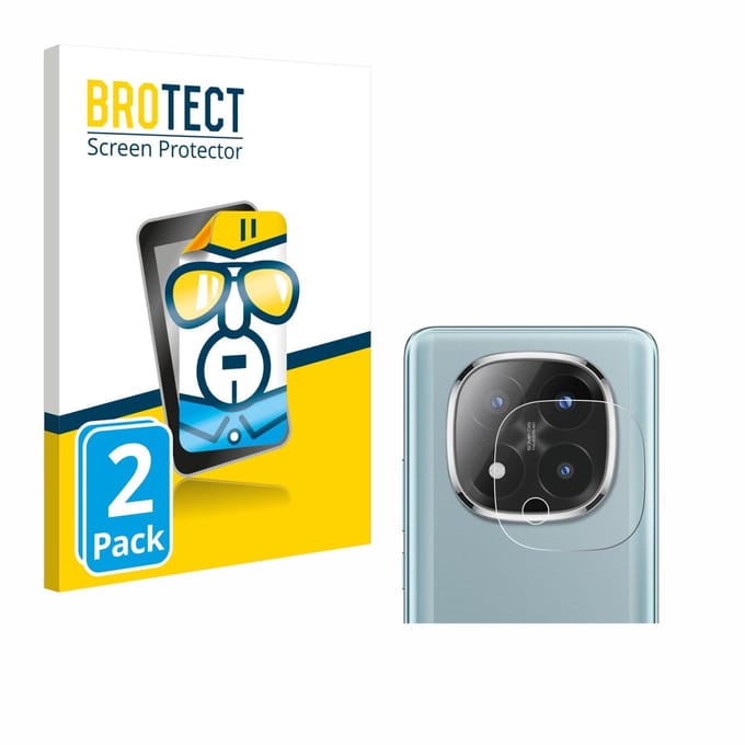 BROTECT - Screenprotector voor Xiaomi Redmi Note 14 Pro Plus (ALLEEN Camera Lens) - Folie Beschermfolie transparant 2 Stuks