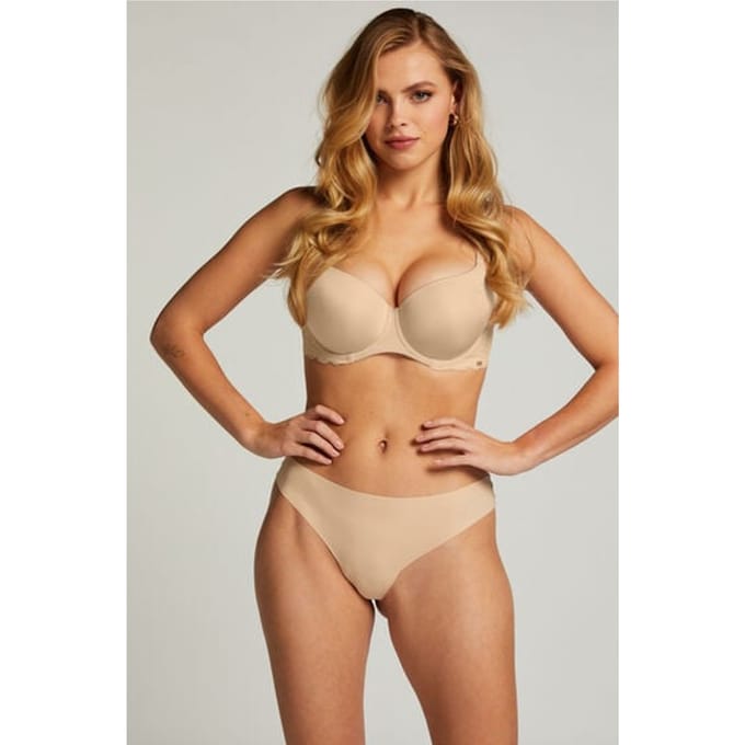 Hunkemöller Dames Lingerie Invisible string basic - Beige - maat L