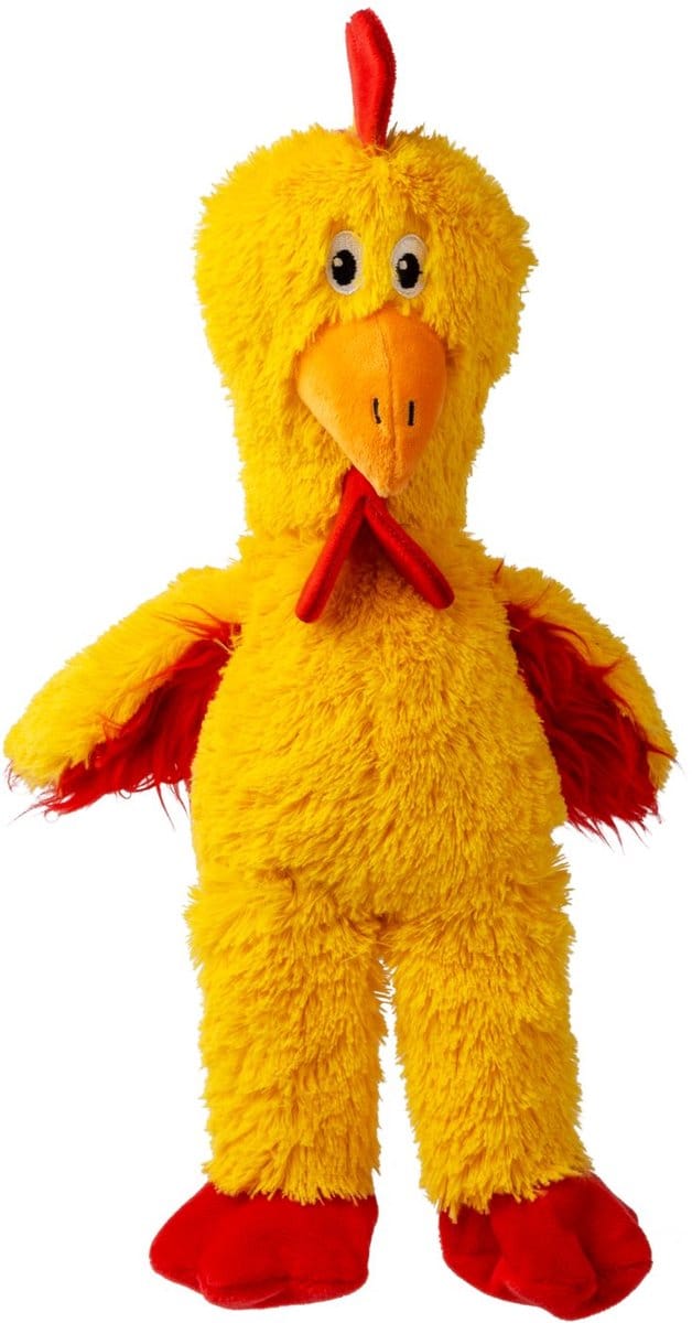 Kong Knots Chicken - Hondenspeelgoed - Geel M/L