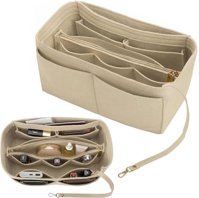 BOTC Handtas organizer - Bag in Bag - Tasorganizer - Maat M - Beige