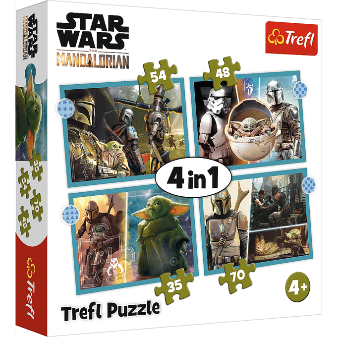 Star Wars 4-in-1 puzzel - Mandalorian