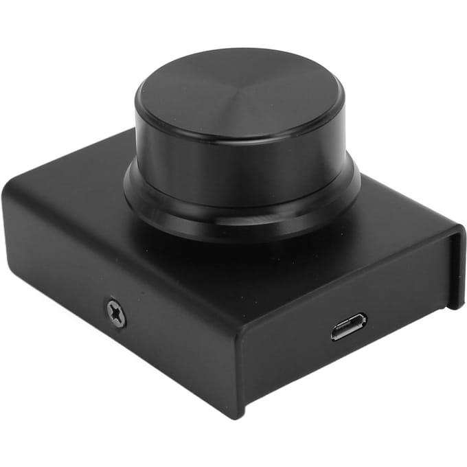 USB Volumeregeling Computervolumeknop Afstandsbedieningsknop voor Win 10 8 7 voor Vista black