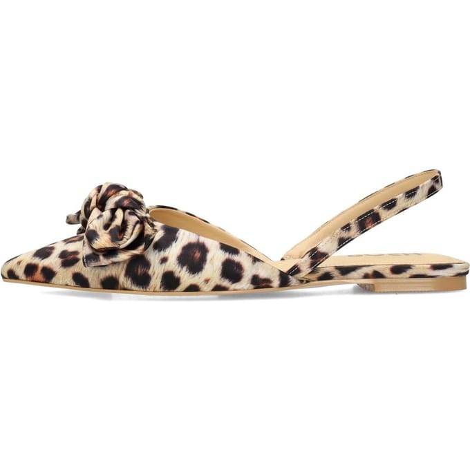 POSH by Poelman LOA - maat 37 - Dames Slingbacks - Bruin Met Dierenprint