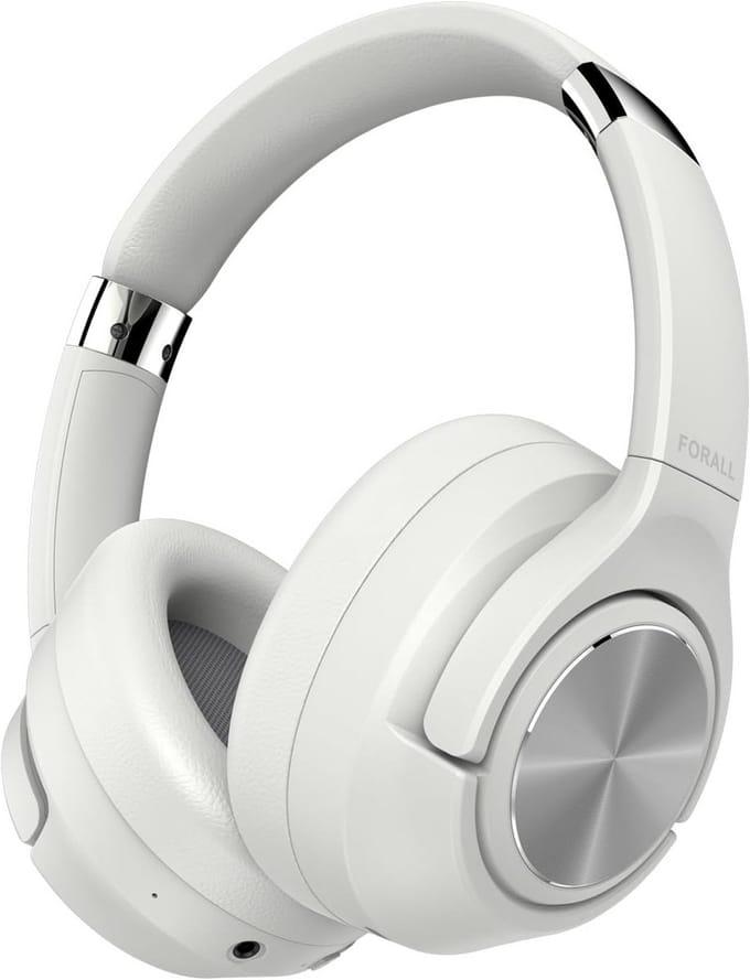 Draadloze Koptelefoon met Hybride Actieve Noise Cancelling en 60 Uur Speeltijd - Wit