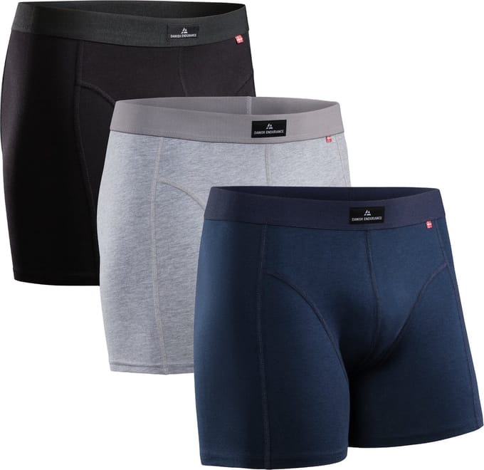 DANISH ENDURANCE Boxershorts - Katoenen Ondergoed - Klassieke Pasvorm - Heren - 3 paar - L