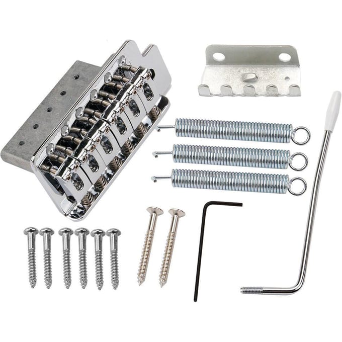 Elektrische gitaar Swing Tremolo Bridge ST Tremolo-systeem zilver